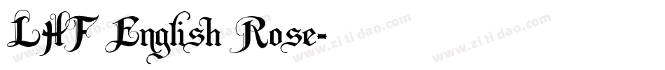 LHF English Rose字体转换